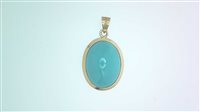 Anhänger Sommer Dame Pendente con pietra in Gelbgold Turchese TURCHESE S T/C 720 G - TURCHESE S T/C 720 G